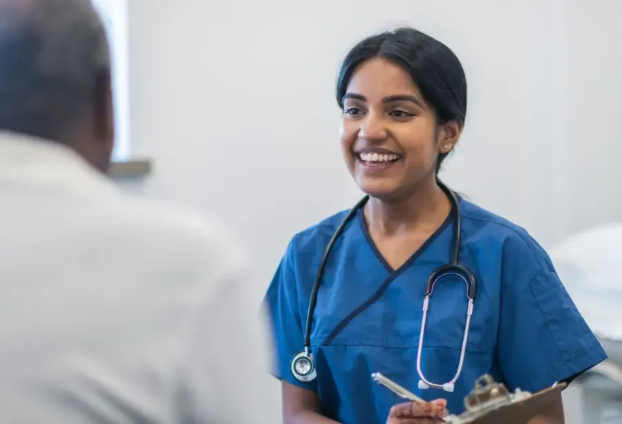 Happy vascular doctor