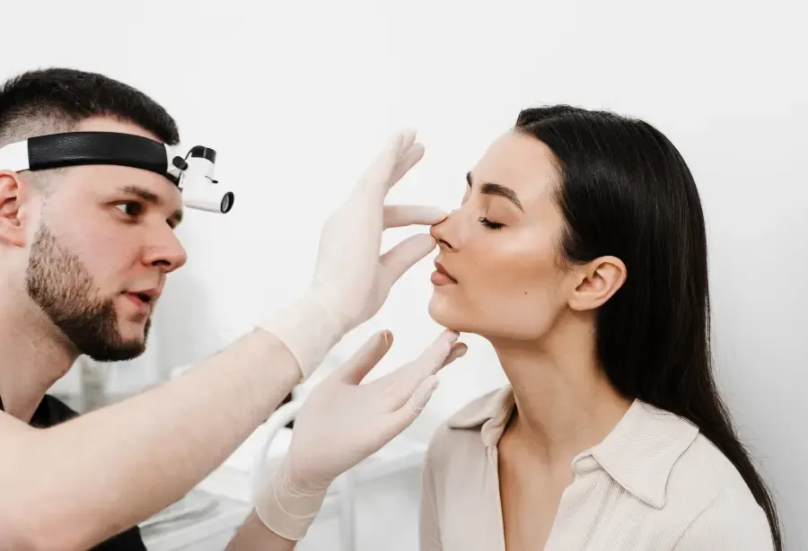 Rhinoplasty consultation
